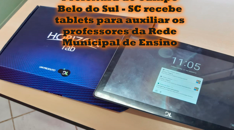 Prefeitura de Campo Belo do Sul recebe tablets para auxiliar os professores da rede municipal de ensino