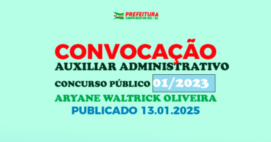 convocação aryane waltrick oliveira